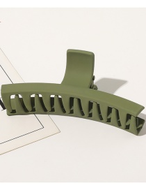 Fashion Frosted Army Green Frosted Glossy Curved Acrylic Geometric Gripper