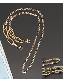 Fashion Golden 5 Stainless Steel O-chain Anti-lost Natural Freshwater Pearl Eye Chain
