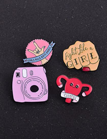 Fashion Suit Letter Camera Animal Funny Dripping Pin