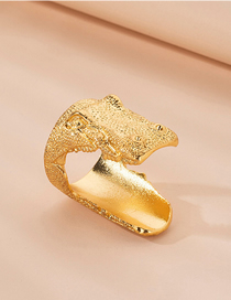 Fashion Golden Serpentine Alloy Open Ring