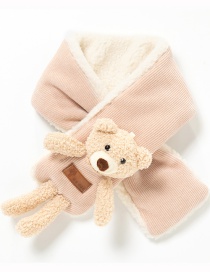 Fashion Bear Apricot Little Bear Rabbit Doll Thickened Warm Children Scarf