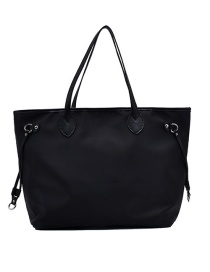 Fashion Black Large Capacity Oxford Shoulder Bag