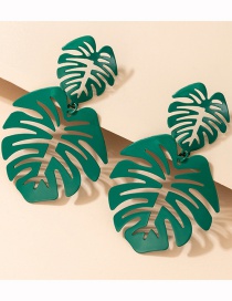 Fashion Leaves Acrylic Resin Leaf Geometric Earrings
