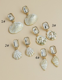 Fashion 4# Alloy Shell Earrings
