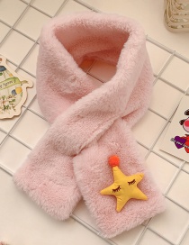 Fashion Starfish [pink] 6 Months-12 Years Old Fruit Strawberry Plush Padded Childrens Scarf