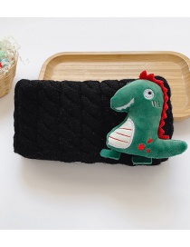 Fashion [black] 6 Months-10 Years Old Dinosaur Thick Knitted Wool Scarf