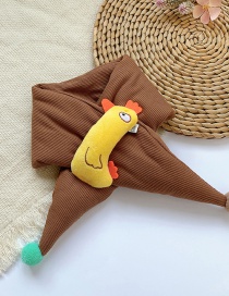 Fashion [brown] 6 Months-10 Years Old Little Chicken Doll Thickened Childrens Scarf