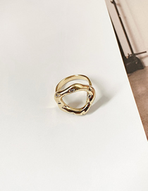 Fashion Gold Color Irregular Alloy Ring