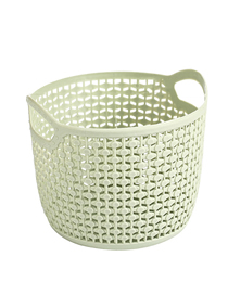 Fashion Green Trumpet Hollow Portable Storage Basket