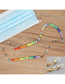 Fashion Color Mixing Anti-skid Glasses Chain With Dripping Eyes Smiley