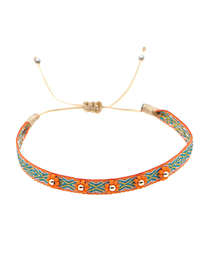 Fashion Mixing 15 Handmade Webbing Geometric Bracelet With Gold Beads