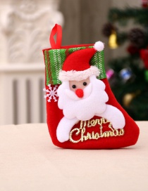 Fashion Alphabet Brand Socks【elderly】 Santa Letter Christmas Stocking