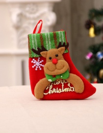 Fashion Letter Brand Socks【deer】 Santa Letter Christmas Stocking