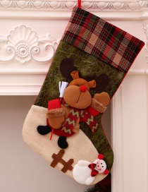 Fashion Check Oversized Socks (deer) Christmas Old Man Snowman Bear Christmas Stocking