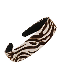 Fashion Brown Fabric Animal Print Headband