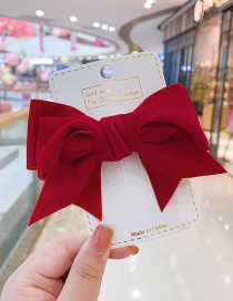 Fashion C Bowknot Hairpin-small Bowknot Fabric Alloy Children Hairpin