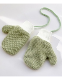 Fashion Plaid Green Recommended 2-10 Years Old Small Size Recommended 1-4 Years Old Plush Checkered Plush Baby Gloves