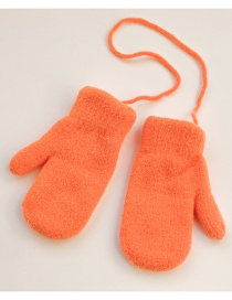 Fashion Orange Recommended 2-10 Years Old Small Recommended 1-4 Years Old Plush Checkered Plush Baby Gloves