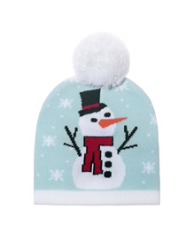 Fashion Snowman Christmas Snowman Old Man Child Knitted Woolen Hat