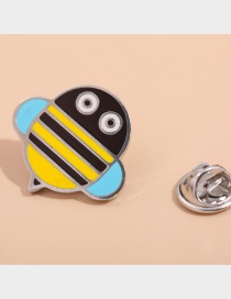 Fashion Bee Animal Bee Metal Drip Paint Brooch