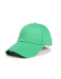 Fashion Grass Green Cotton Hard Top And Long Brim Baseball Cap