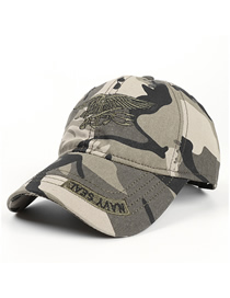 Fashion Camouflage Soft Top Embroidered Letter Baseball Cap