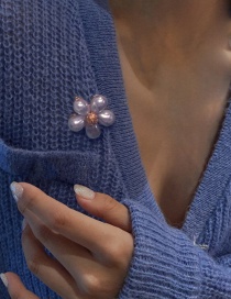 Fashion Pearl Pearl Bow Flower Brooch