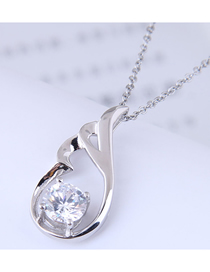 Fashion White Angel Wings Wing Necklace