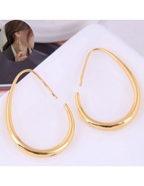 Fashion Gold Color Metal Geometric Earrings