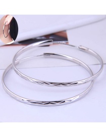 Fashion Silver Color Metal Geometric Earrings