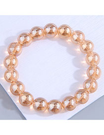 Fashion Gold Geometric Glass Beaded Bracelet