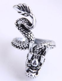 Fashion Silver Alloy Geometric Pterodactyl Ring