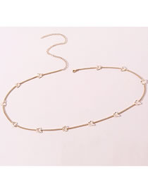 Fashion Gold Alloy Geometric Butterfly Chain Waist Chain