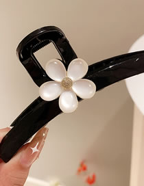 Fashion 7# Black Pearl Flower Acrylic Grip