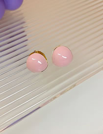 Fashion 20# Ear Buckle-round (pink) Resin Geometric Beanie Buckle