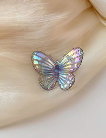 Fashion Butterfly - White Ipl Butterfly Hair Clip