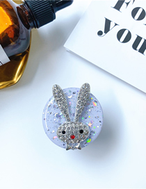 Fashion Rabbit Acrylic Starry Glue Rabbit Cell Phone Airbag Holder