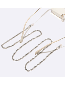 Fashion Silver Alloy Geometric Chain Glasses Chain