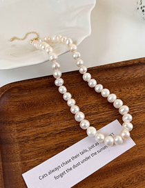 Fashion 6# Geometric Pearl Beaded Necklace
