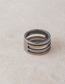 Fashion A Ring Steel Geometric Ring