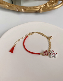 Fashion Gold Color Alloy Fox Flower Bracelet