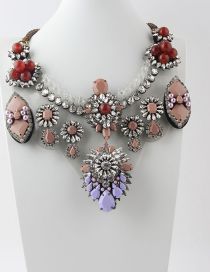 Fashion K Geometric Diamond Necklace