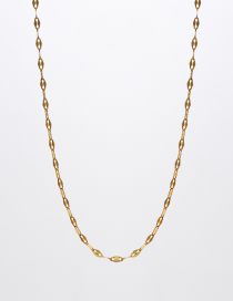 Fashion 6# Titanium Steel Geometric Chain Necklace