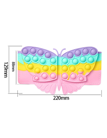 Fashion Macaron Color - Wallet Clip Butterfly Color Silicone Press Coin Purse
