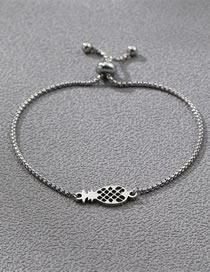 Fashion Silver Stainless Steel Pineapple Bracelet
