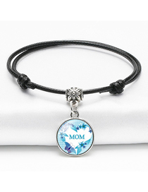 Fashion 8# Alloy Mom Round Bracelet