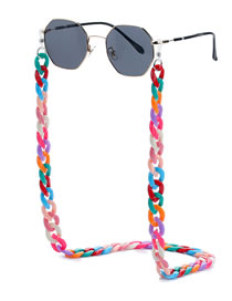 Fashion Style Twenty One Acrylic Colored Chain Glasses Chain