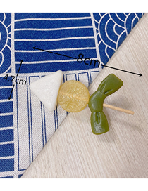 Fashion Rice Cake Radish Kelp Knot Hairpin Imitation Food Hairpin