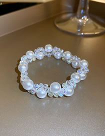 Fashion Bracelet Crystal Pearl Beaded Bracelet