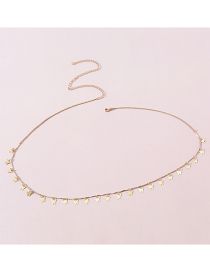 Fashion Gold Color Metal Butterfly Waist Chain